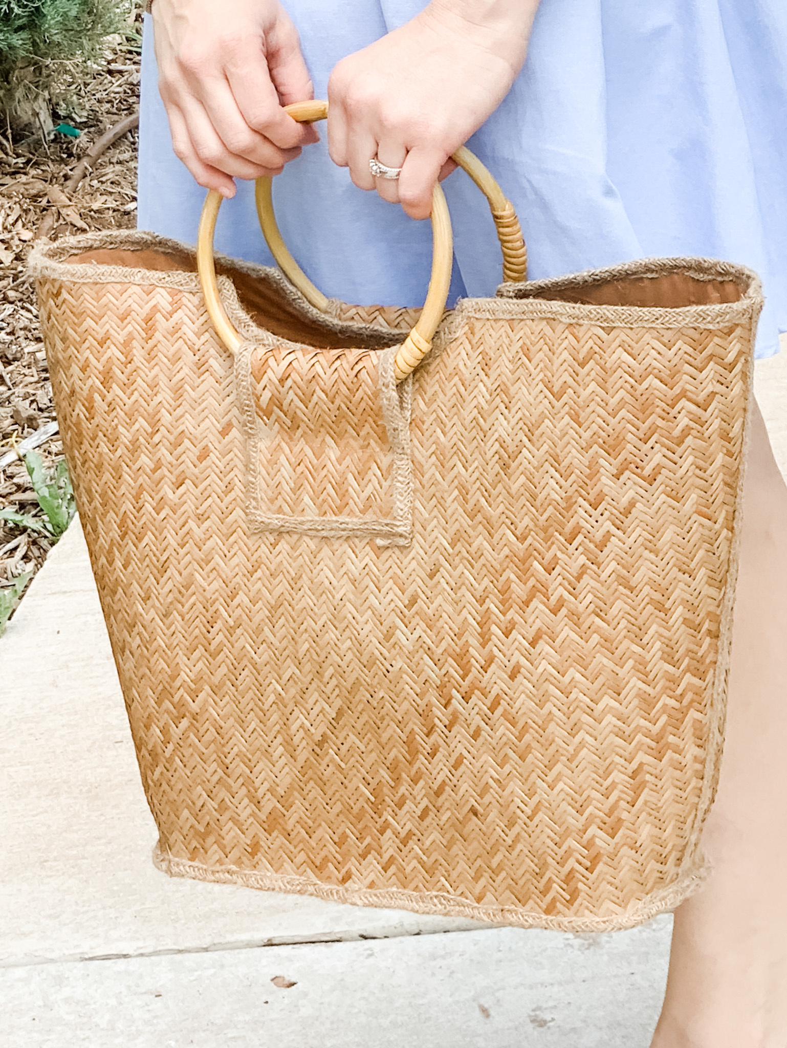 basket weave tote bags