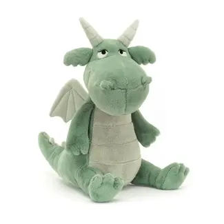 Jellycat Plush Monty Dragon Stuffed Animal Green Soft 12