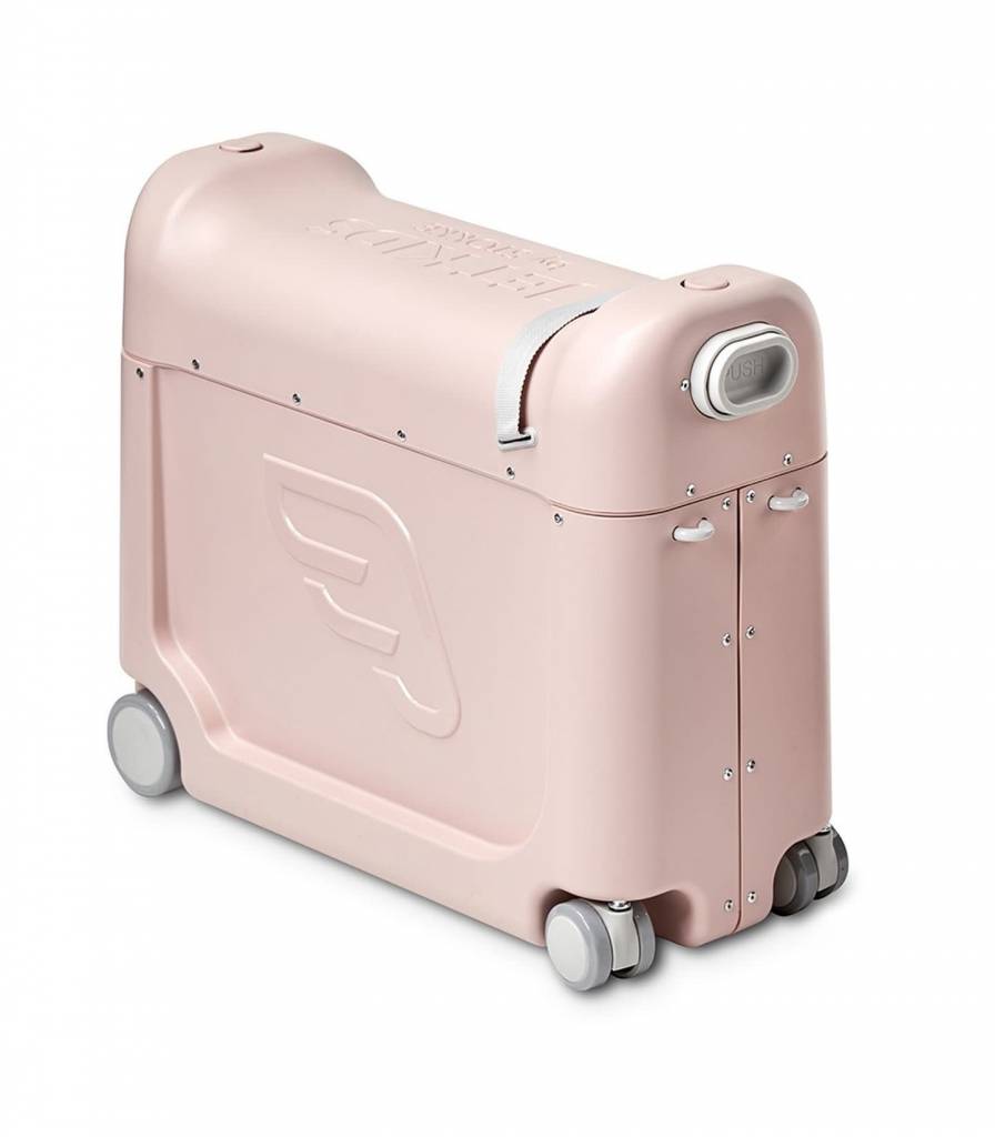 baby pink luggage