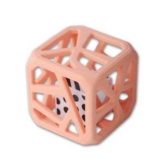 Munch Mitt Chew Cube - Cube de Dentition, Rose Pêche