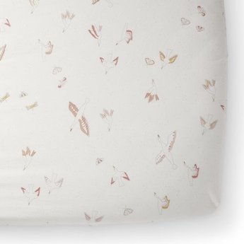 feather crib sheet
