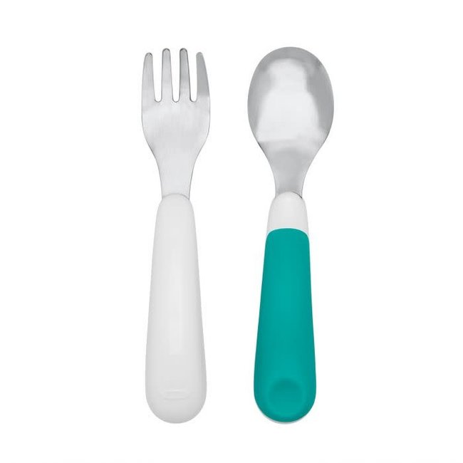 OXO OXO - Fork and Spoon Set, Teal