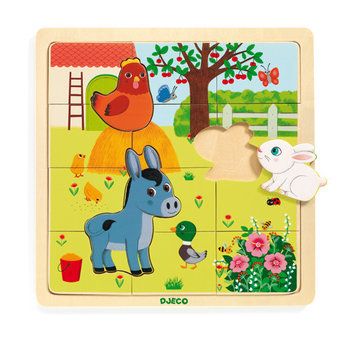 Djeco Wooden Puzzle Puzzlo Farm