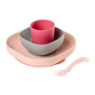 Béaba Beaba - Silicone Meal Set, Pink