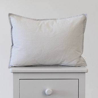 Bouton Jaune 12x16 Inches Pillow Cover Liberte Stitched Grey