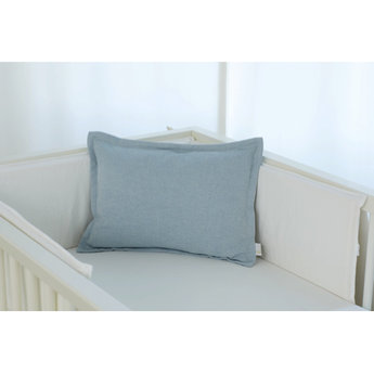 Bouton Jaune 12x16 Inches Woolen Pillow Cover Vintage Blue