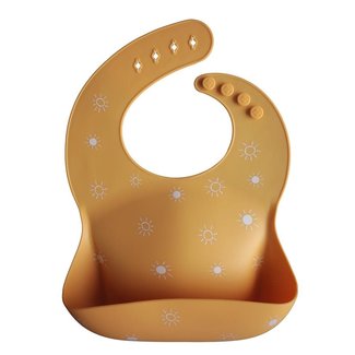 Mushie Mushie - Silicone Bib, Sun Orange