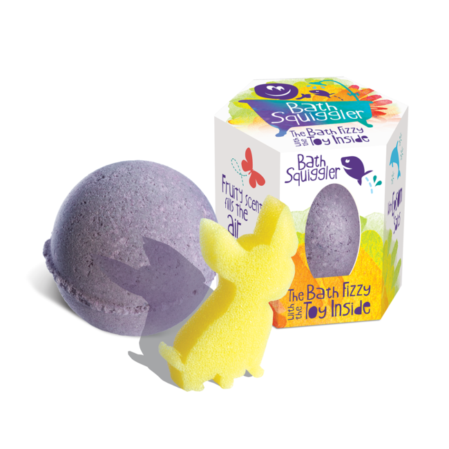 Loot Loot - Coloring Bath Squiggler with Sponge, Purple