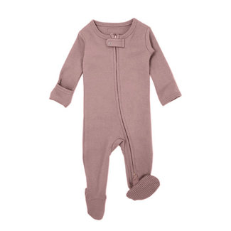 L'ovedbaby L'ovedbaby - Organic Reverse Zipper Footed Overall, Mauve