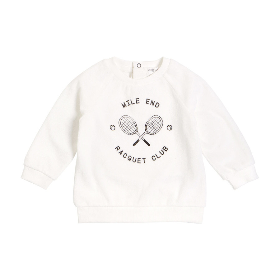 Miles Baby Knitted Sweater Off White Charlotte Et Charlie