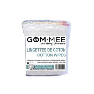 Gom.mee GOM.MEE - Pack of 6 Washable Wipes