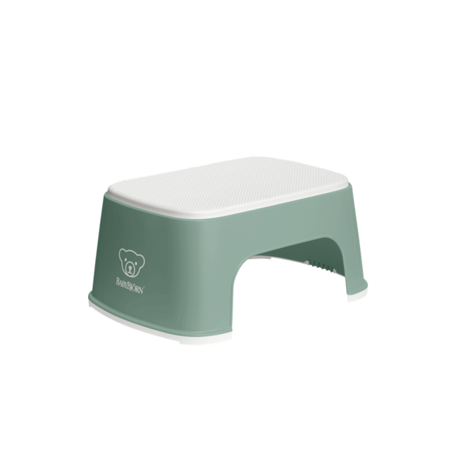 BabyBjörn BabyBjörn - Step Stool, Deep Green and White