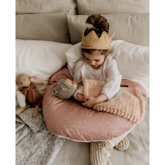 Maovic Coussin D Allaitement Multifonctions Coeurs Rose Charlotte Et Charlie