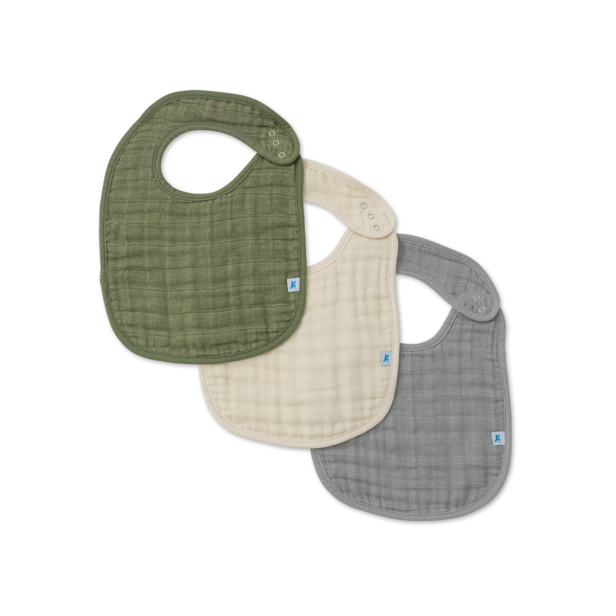 Little Unicorn - Paquet de 3 Bavoirs en Mousseline...