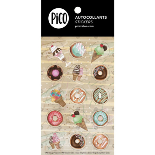 Pico Tatouages Temporaires Pico Tatoo - Stickers, Ice Cream Cones and Donuts