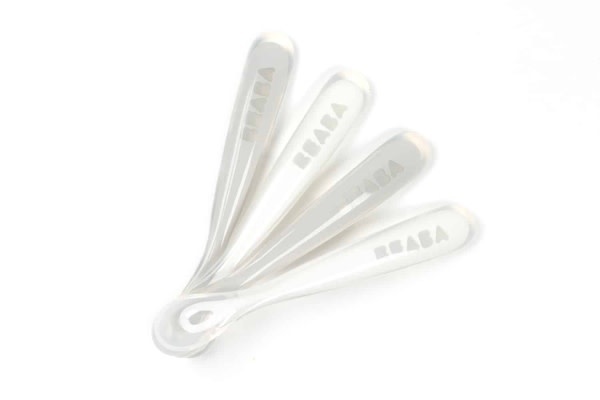 Beaba Paquet De 4 Cuilleres 1er Repas En Silicone Nuage Charlotte Et Charlie