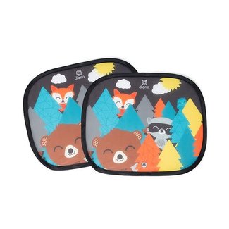 Diono Diono - Pack of 2 Window Cling Shades, Forest Friends