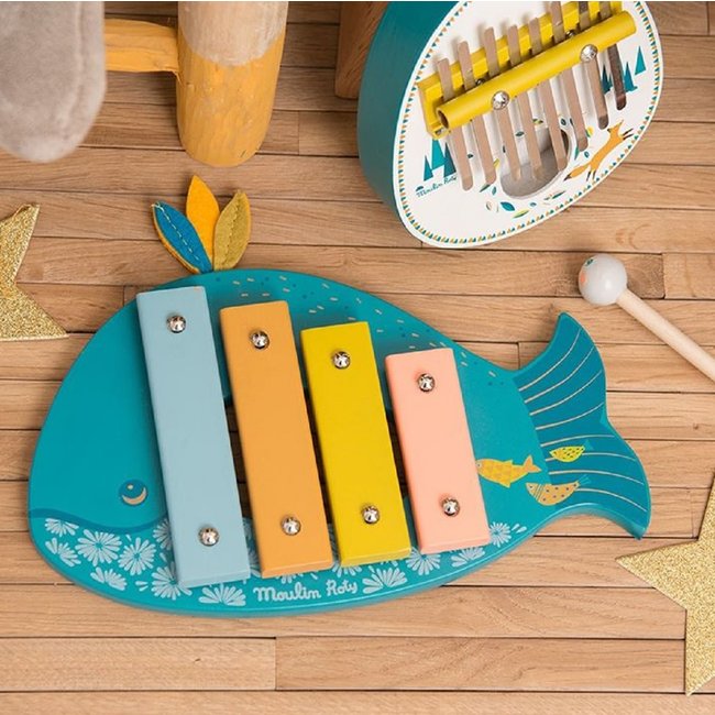 Moulin Roty Xylophone Baleine Charlotte et Charlie
