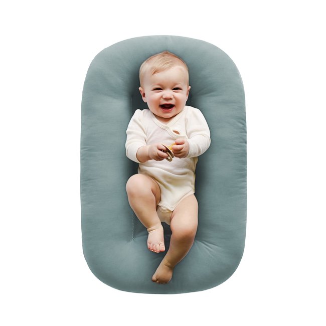 Snuggle Me Organic Sensory Lounger, Slate Charlotte et Charlie