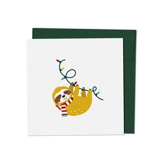Charlotte et Charlie C&C - Greeting Card, Holiday Sloth