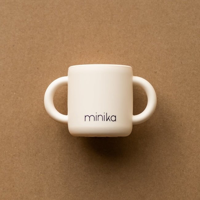 Minika Minika - Tasse d'Apprentissage en Silicone avec Poignées, Coquillage
