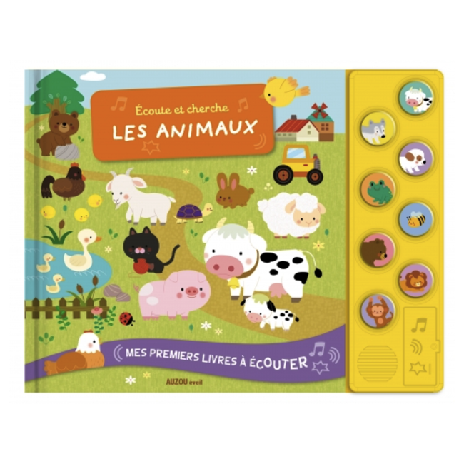 Auzou Auzou - Listening and Finding Book, Les Animaux