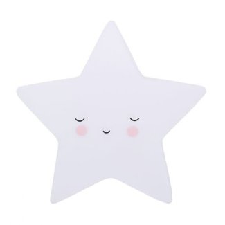 A Little Lovely Company A Little Lovely Company - Mini Sleeping Star Nightlight, White