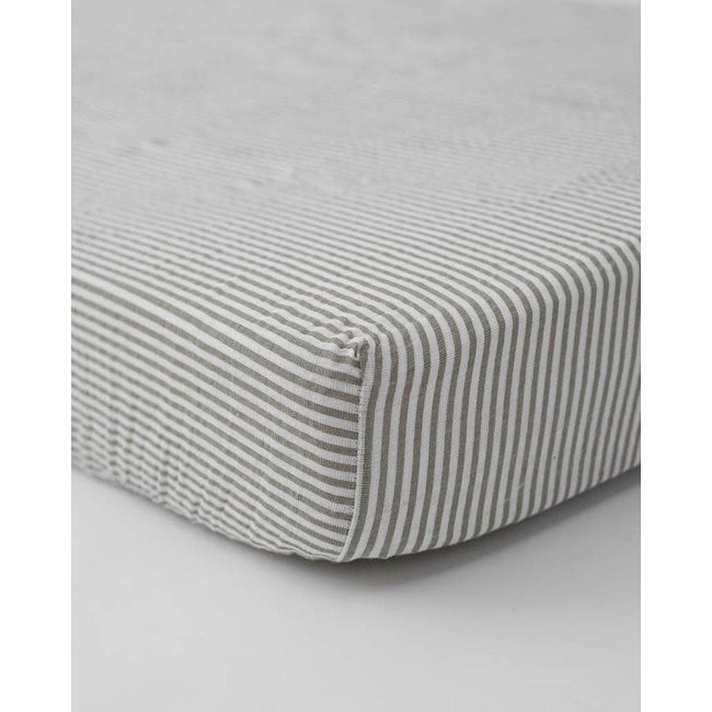 Gray crib sheets sale