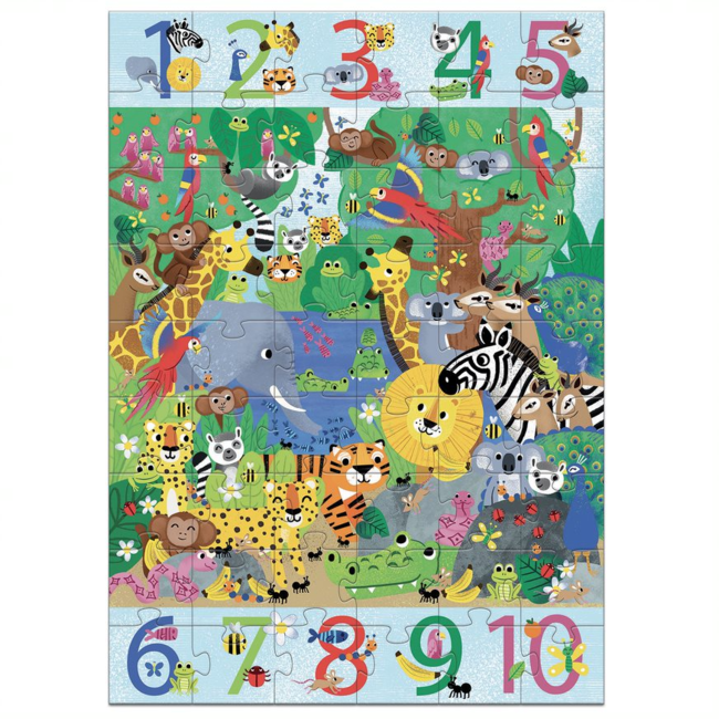 Djeco Djeco - Giant Puzzle 1 to 10, Jungle
