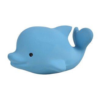 Tikiri Tikiri - Organic Teether, Rattle and Bath Toy, Dolphin