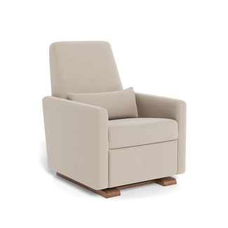 Monte Design Monte Grano - Fauteuil Berçant Inclinable, Base de Bois Noyer - GÉNÉRAL