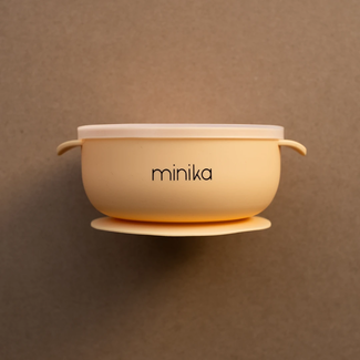 Minika Minika - Silicone Bowl and Transparent Lid, Sunset