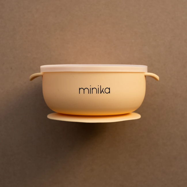 Minika Minika - Bol en Silicone et Couvercle Transparent, Coucher de Soleil