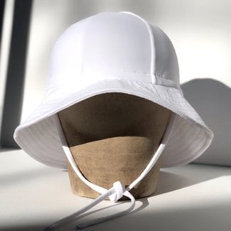 Fini. the label Fini. The Label - Chapeau Soleil Floppy en Nylon, Blanc