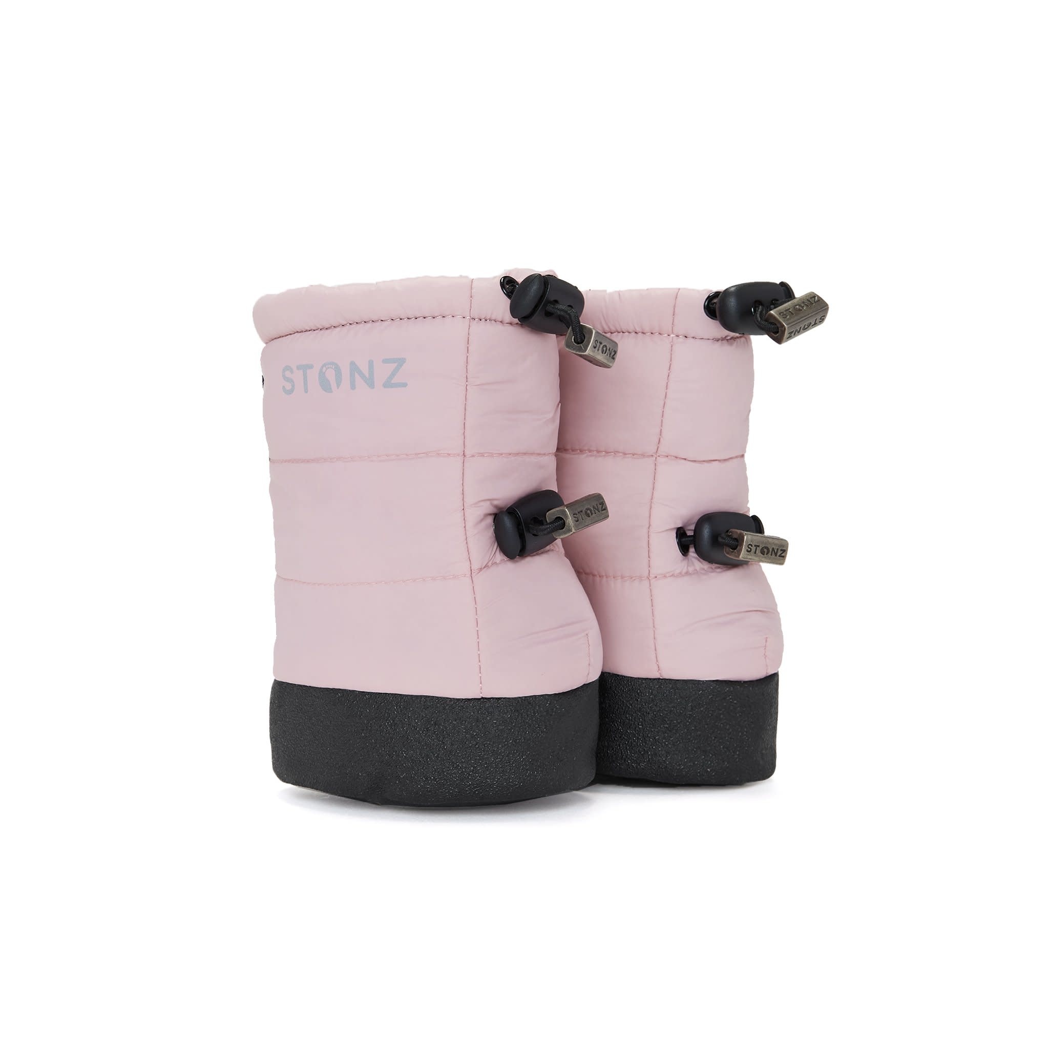 Stonz Baby Puffer Booties Pink Mist