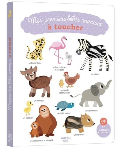 Livre de Queue D'Animal pour Bébé, Polyester 3D Éducatif Toucher Animal  Toucher Doux et Sûr Livre en Tissu Froissé Convient aux Nourrissons  Tout-Petits (Océan)