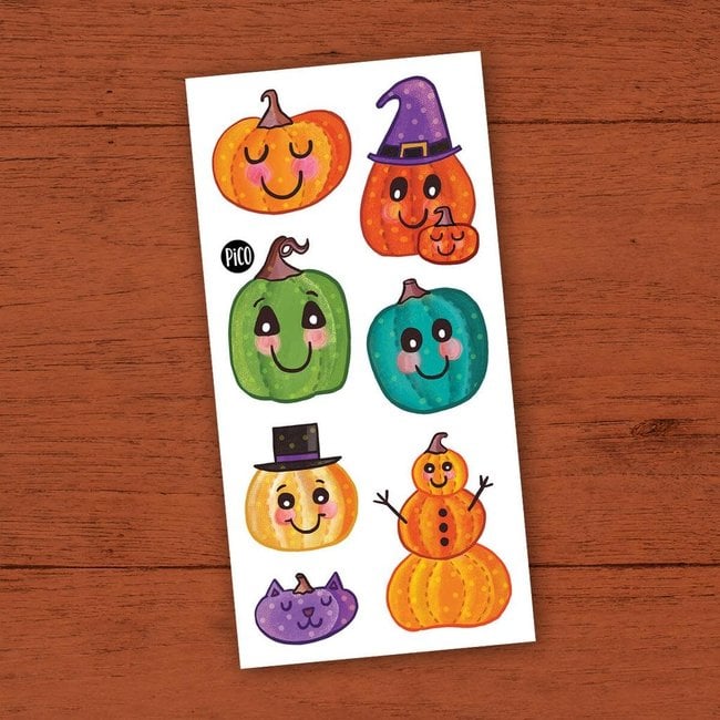 Pumpkin Temporary Tattoo - Set of 3 – Tatteco