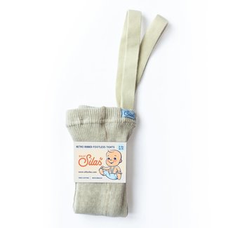 Silly Silas Silly Silas - Footless Tights with Braces, Cream