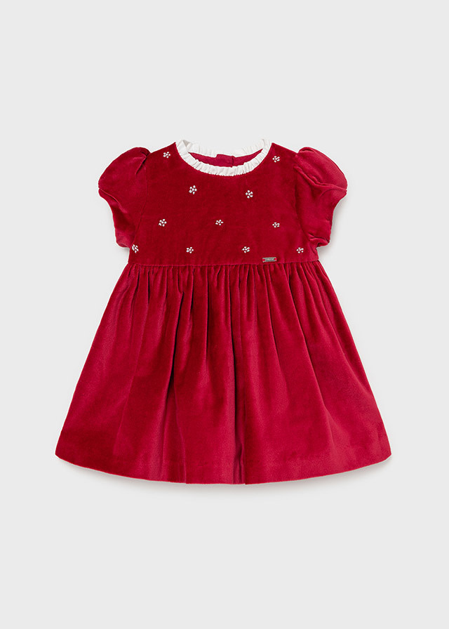 raspberry velvet dress