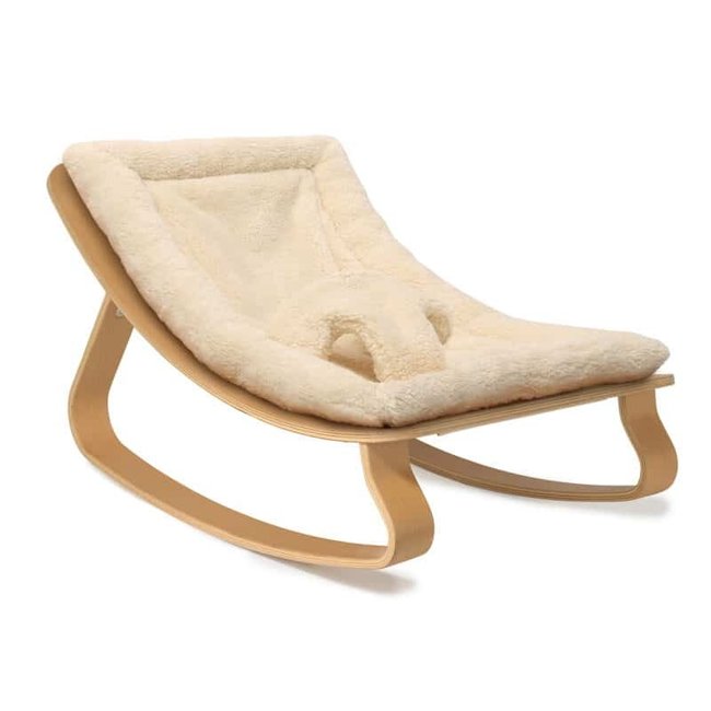 Charlie Crane - Levo Rocker, Fur Milk Cushion - Charlotte et Charlie