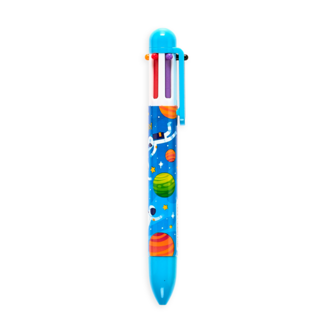 Ooly Ooly - 6 Click Multi Color Pen, Light Blue Astronaut