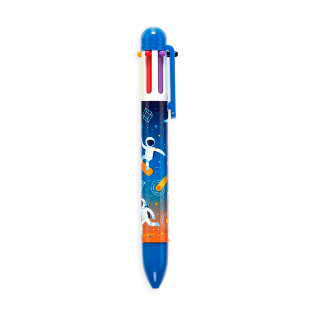 Ooly Ooly - 6 Click Multi Color Pen, Dark Blue Astronaut