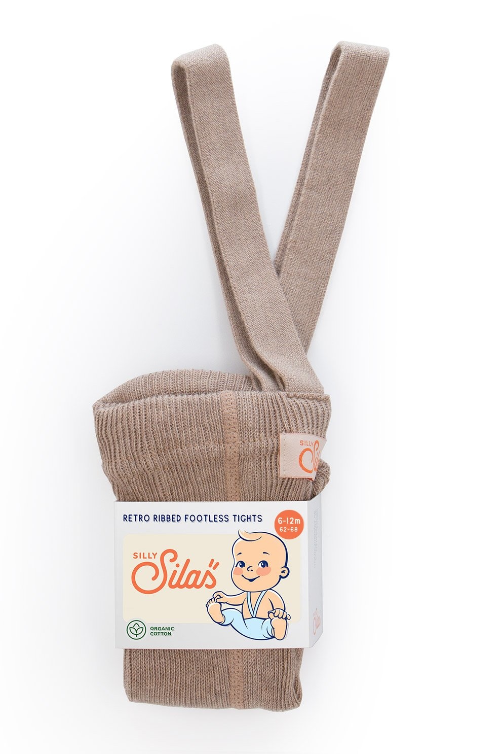 Silly Silas - Footless Tights with Braces, Peanuts Blend