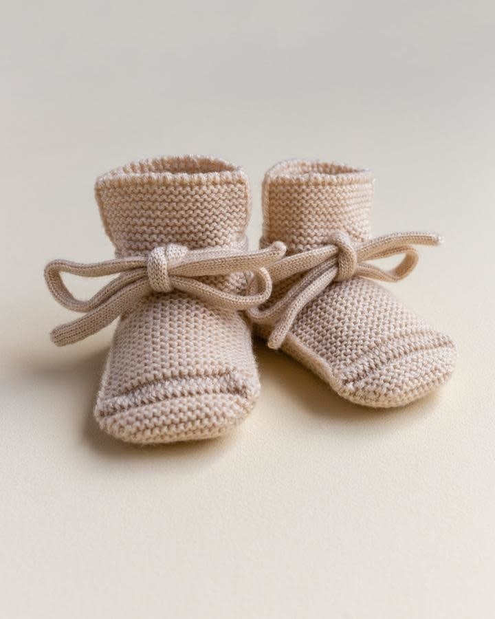 Chaussons bébé en laine, Artichoke, HVID