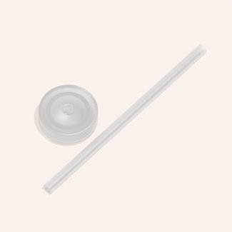 Bink Made Bink Made - Silicone Lounge Straw and Cap for Mama Bottle, Clear