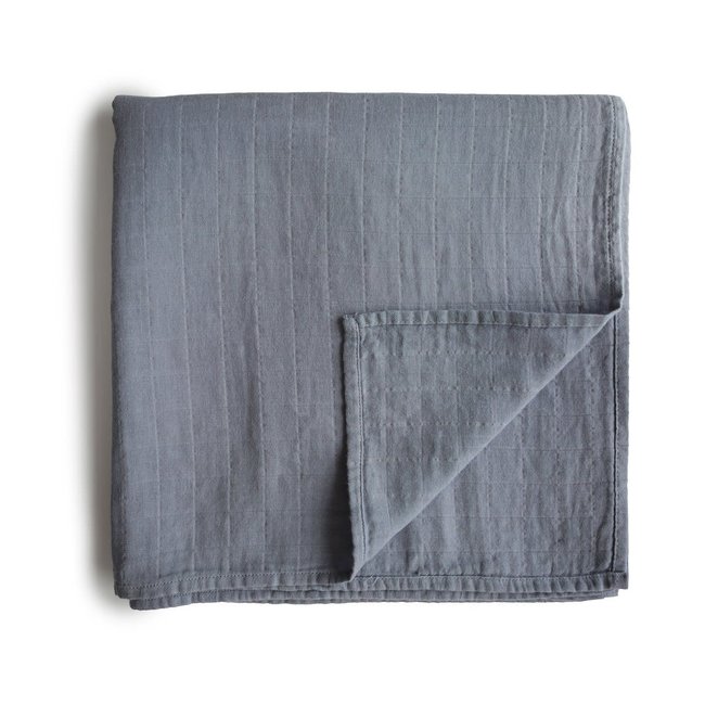 Mushie Mushie - Muslin Swaddle Blanket Organic Cotton, Tradewinds