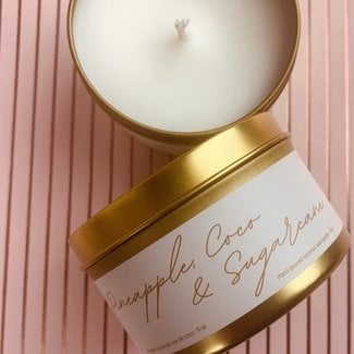 Caprice & Co Caprice & Co - Candle 4oz, Pineapples, Coco and Sugarcane