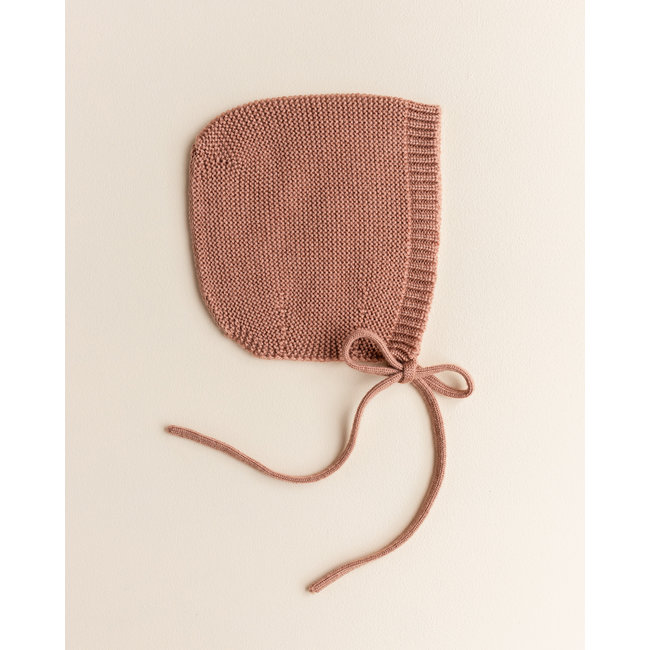 Hvid Knitwear Hvid Knitwear - Merino Wool Dolly Bonnet, Terracotta