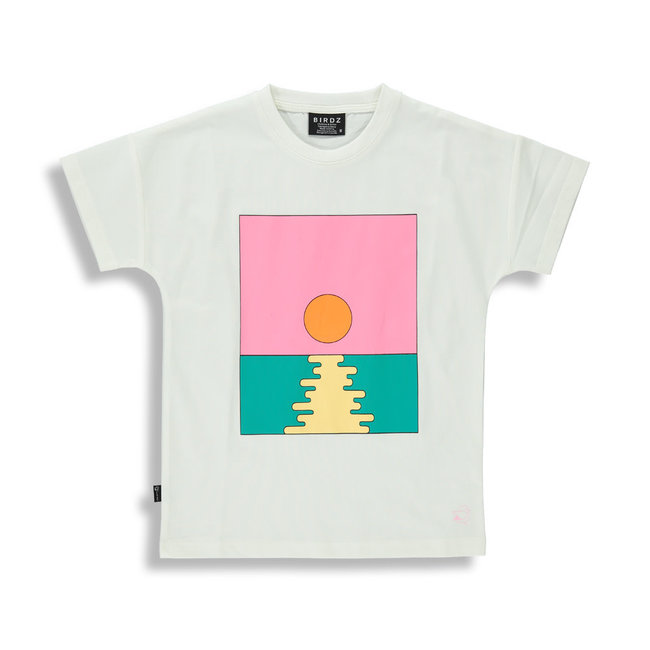 Birdz Children & Co Birdz - Sunset T-shirt, Coconut