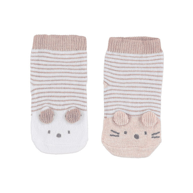 Mayoral Paire De Chaussettes Antiderapantes Rose Bebe Charlotte Et Charlie